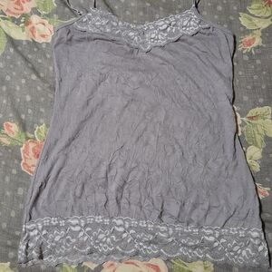 Maurices Lace Trim Camisole In Lavender
